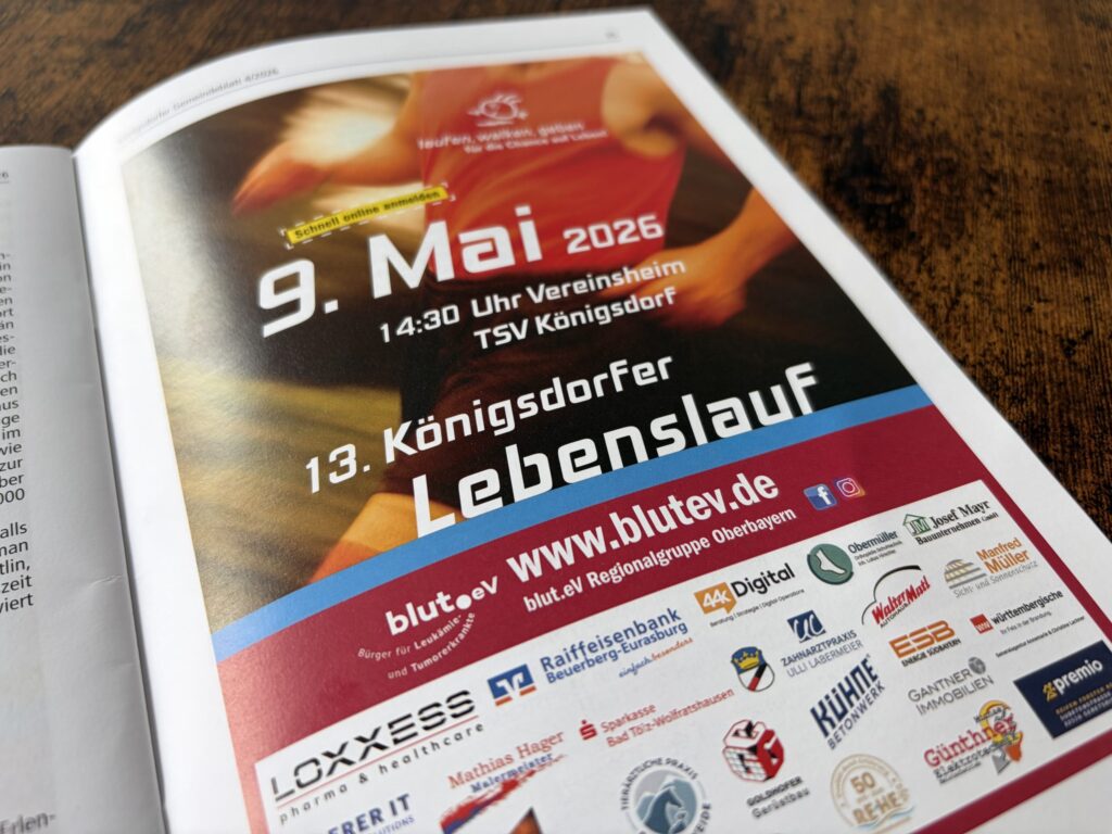 44k Digital GmbH Sponsor Königsdorfer Lebenslauf 2026 blut.eV
